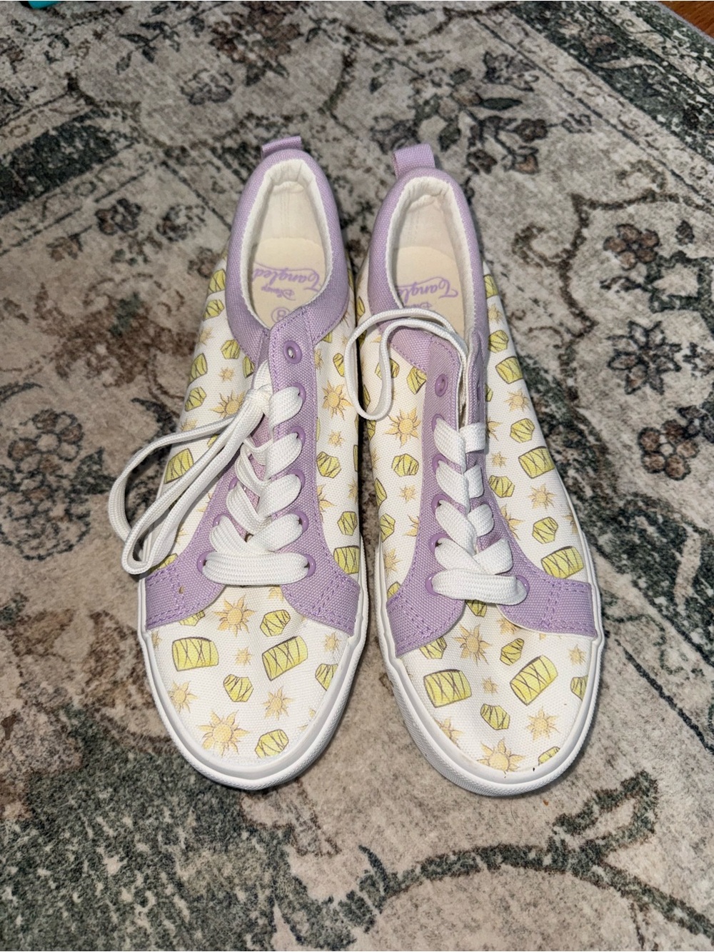 Hot Topic Rapunzel Lantern Printed Canvas Sneakers